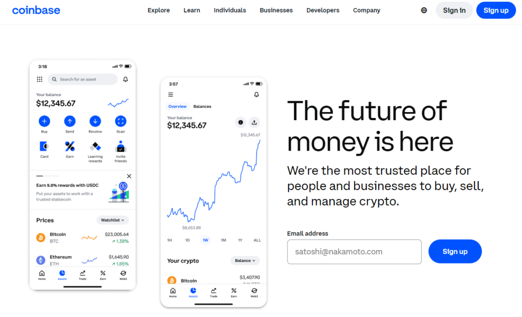 Coinbase Crypto Exchange Europe