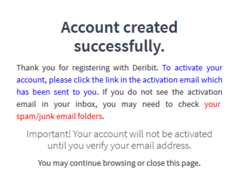 Deribit Account Review