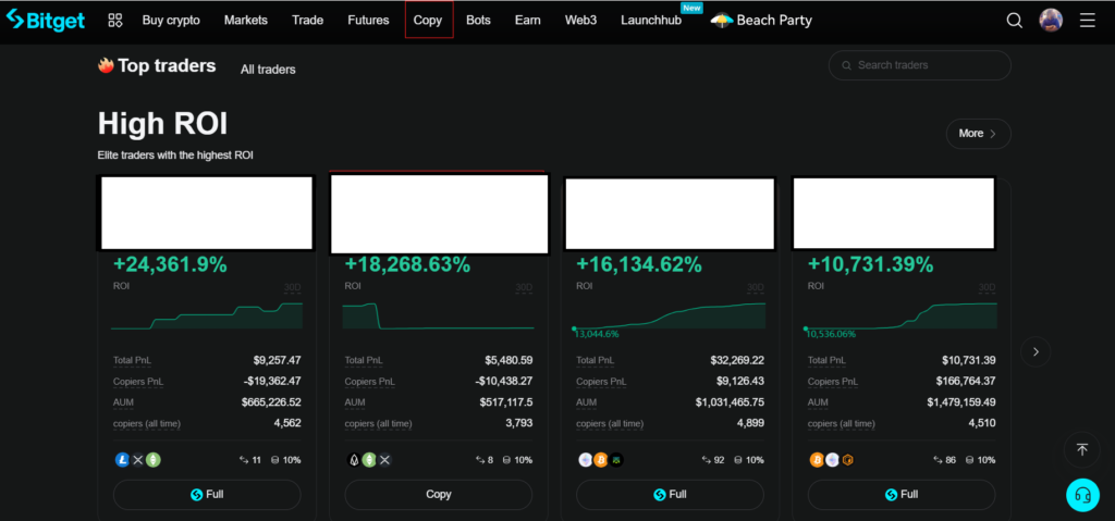 Bitget Copy Trading Feature